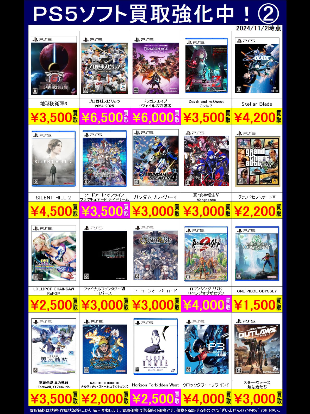 ゲーム強化買取商品